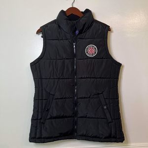 COPY - Madden Girl Black Puffer Jacket Vest Full-Zip with Pockets Women's size L
